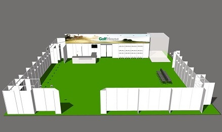 tentino mobilná predajňa golfhouse 3d náhľad spredu